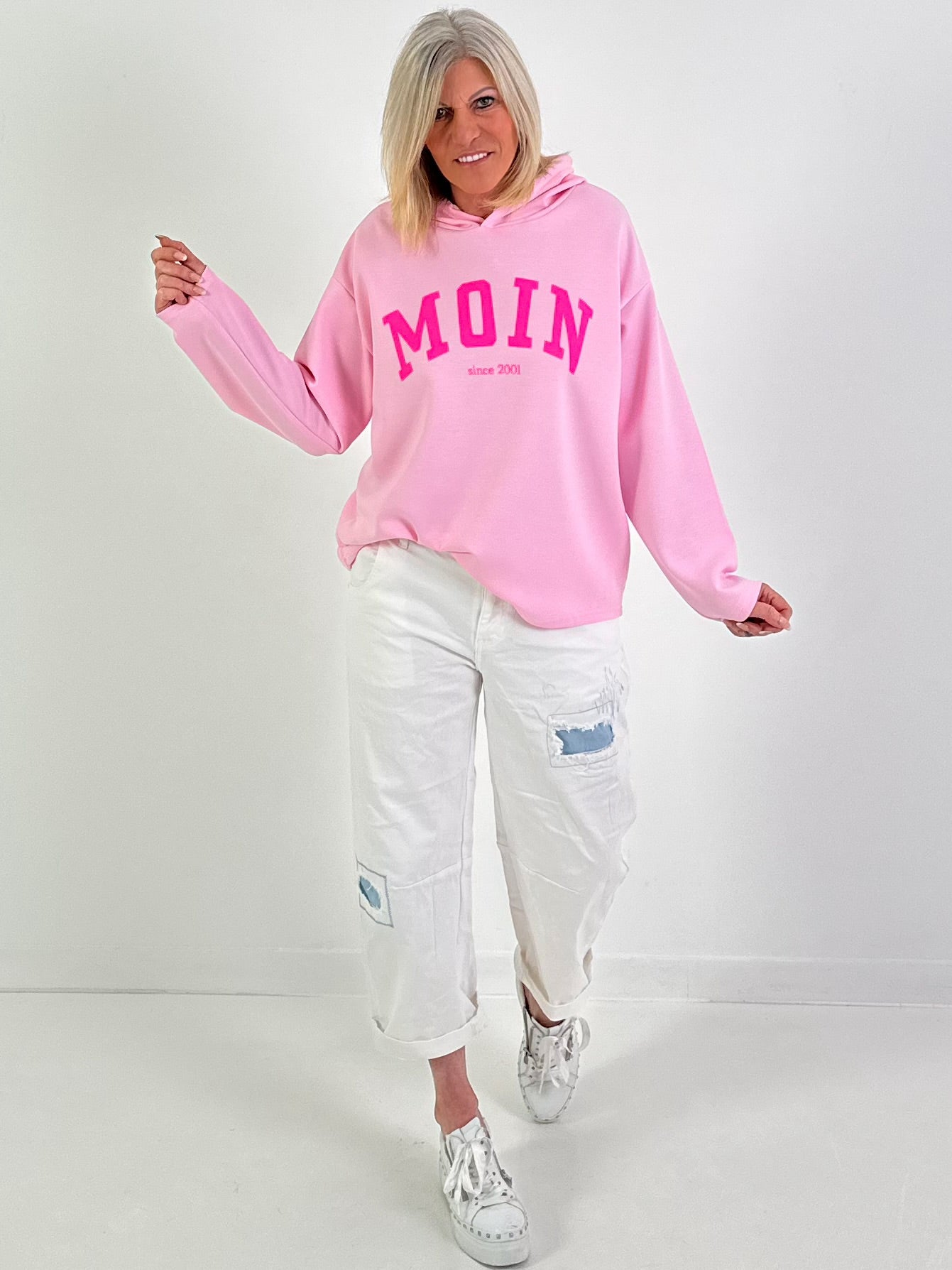 Culotte Jeans Model "Soft Canvas" - white