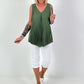 Pleated Top - khaki