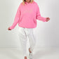 Hoodie Modell "Läuft." - rosa