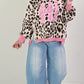 Oversized trui Leo Hi - beige-roze
