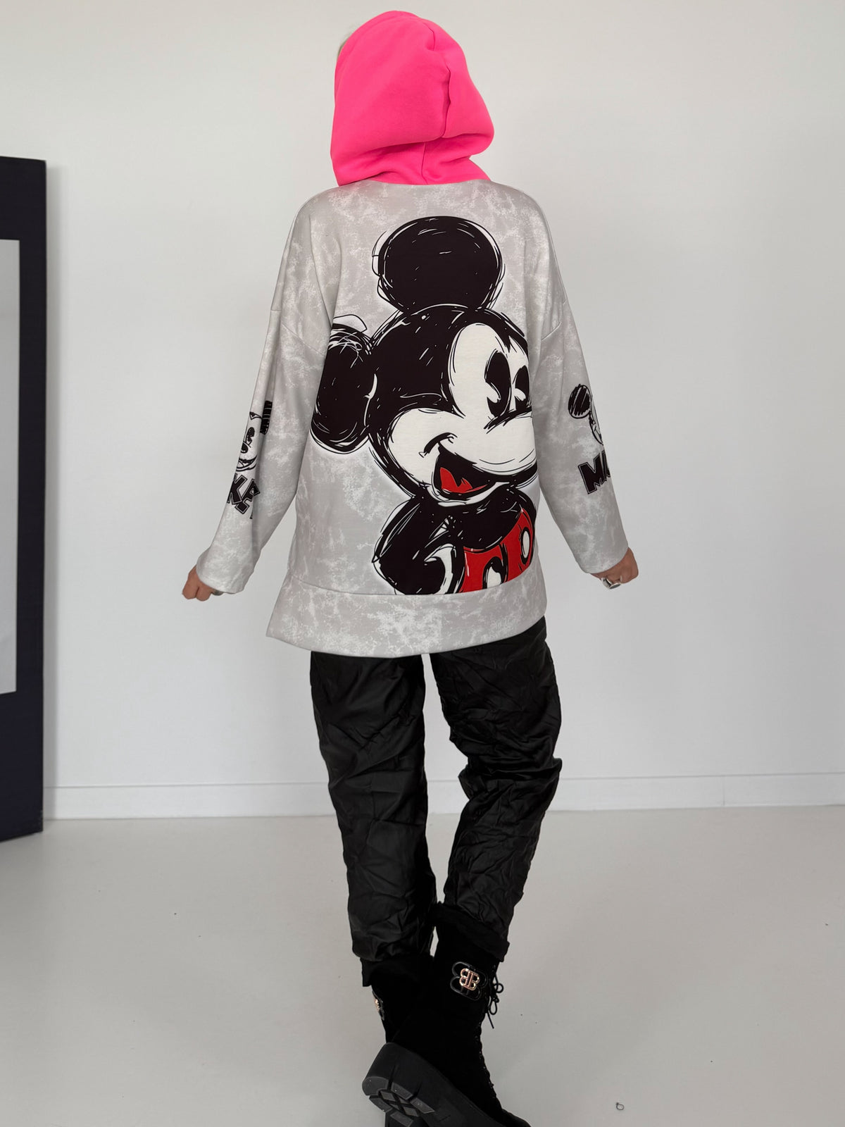 Hoodie mit Comic-Print - mehrfarbig
