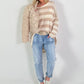 Pulli mit Streifen - beige-taupe