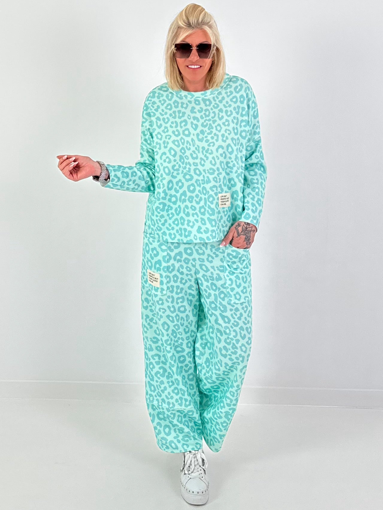 Two-piece set Leo - watergreen