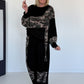 Zweiteiler mit Camouflage-Muster - schwarz-mehrfarbig