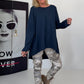 Basic Shirt mit Rundhalsausschnitt - marine
