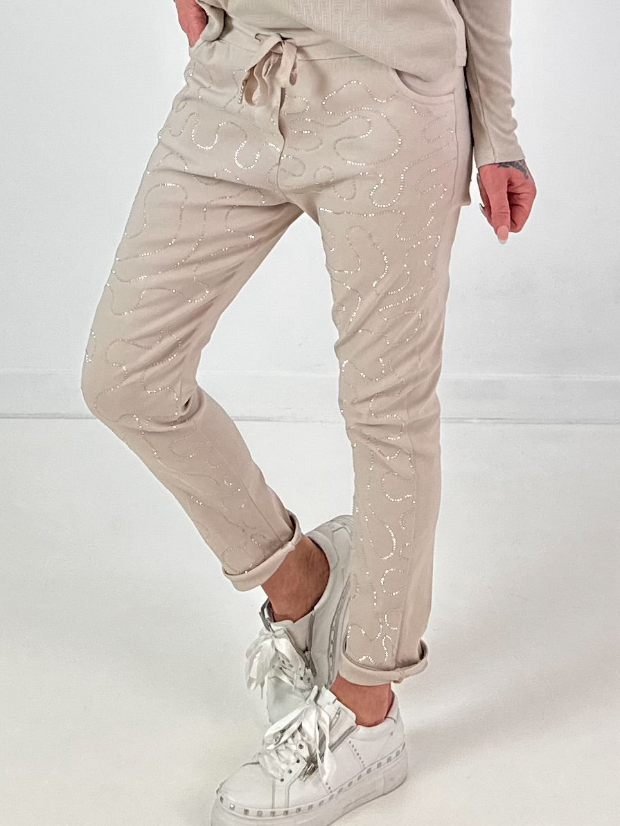 Hose Modell "Crystal Move" - beige
