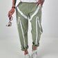 Hose mit Zipper-Details - khaki