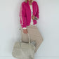 Jacke mit Streifen-Details - pink ( lieferbar ab ca. 01.09.26)