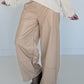 Vegane Lederhose 2 Looks - beige