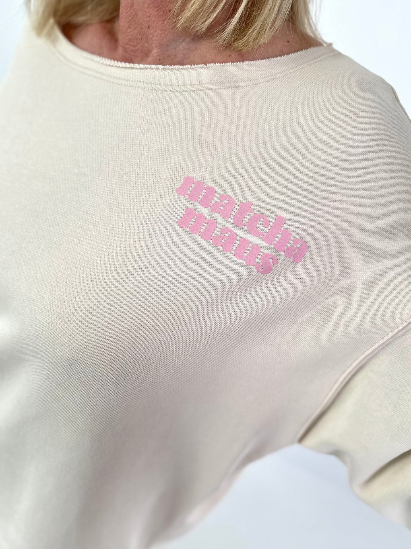 Sweat T-shirt Matcha - beige