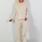 Zweiteiler mit Statement Patch - beige