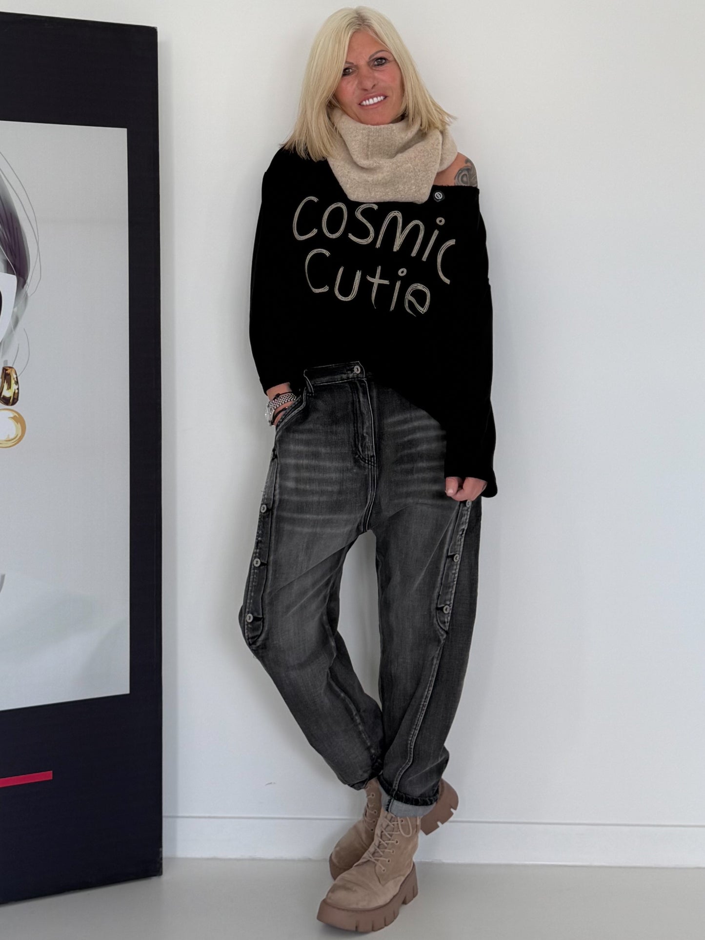 Baggy Jeans - used grey