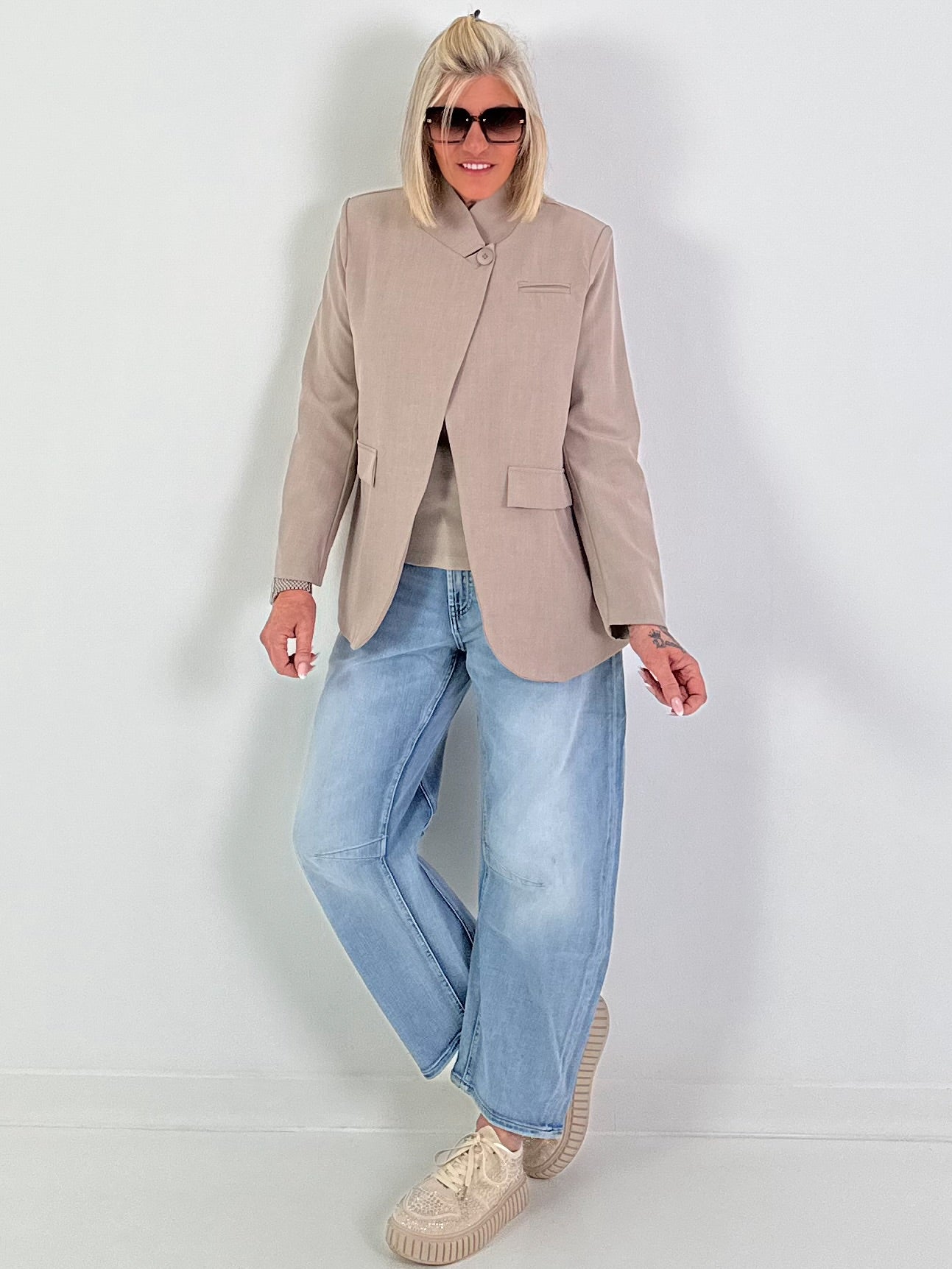 Blazer one button - beige