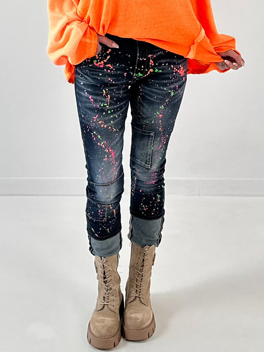 Jeansmodel "Neon Explosion"