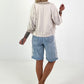 Lichtgewicht blouson met strikdetail - beige