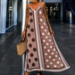 Luftiges Sommerkleid mit Print - taupe - mehrfarbig