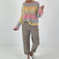 Grobstrickpullover mit Farbverlauf  - mehrfarbig