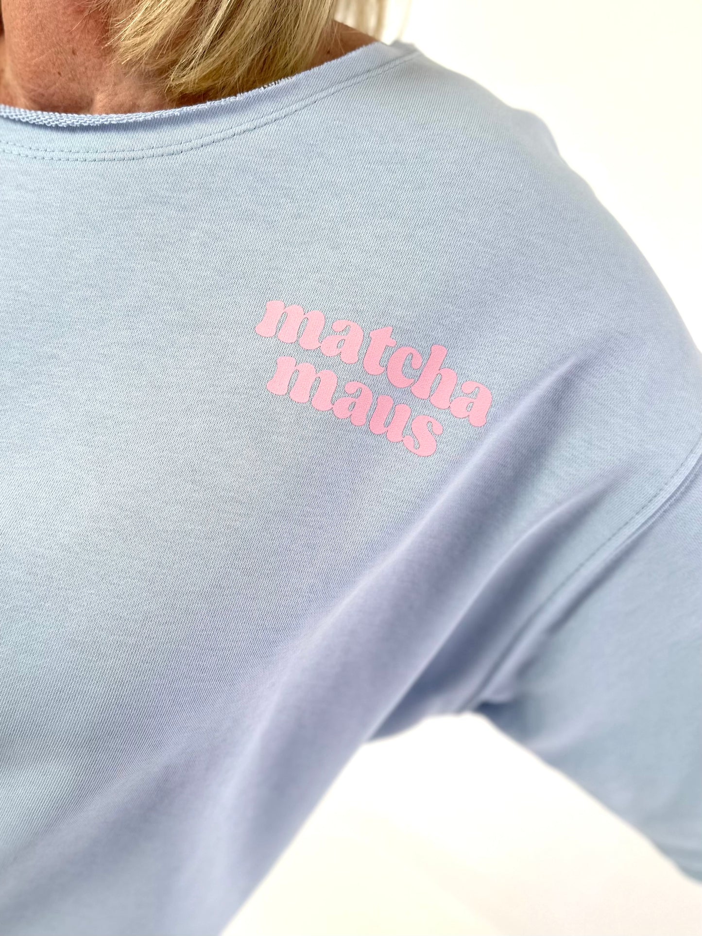 Sweat T-Shirt Matcha - light blue