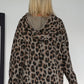 Hoodie im All Over Leo-Look - taupe-leo-mehrfarbig