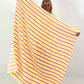 XL Muslin Cloth with Stripes - white-neon yellow-neon pink