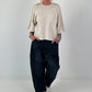 Pullover mit halbem Arm - beige