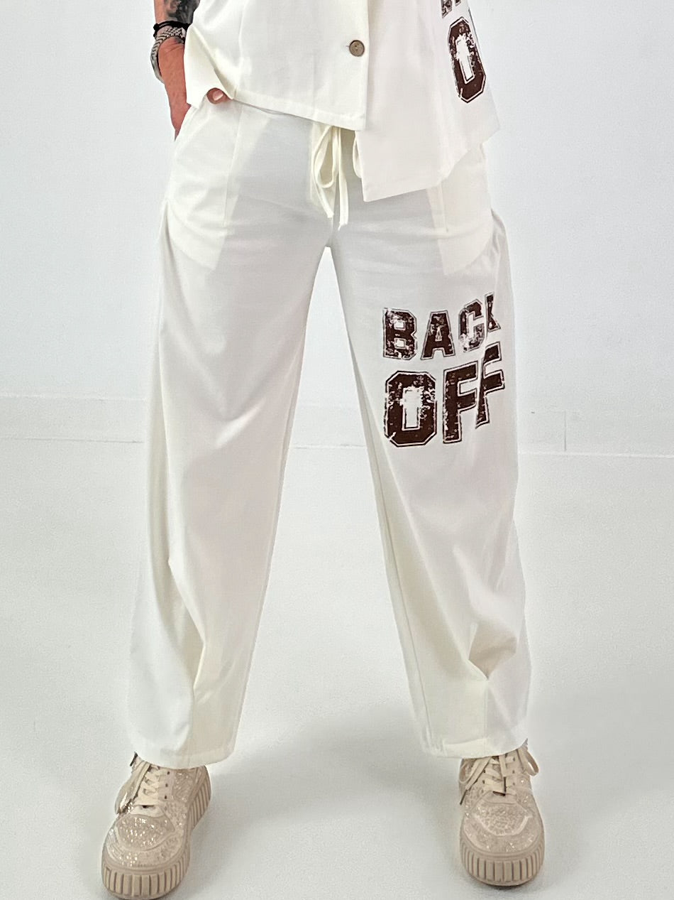 Hose BACK OFF - off white