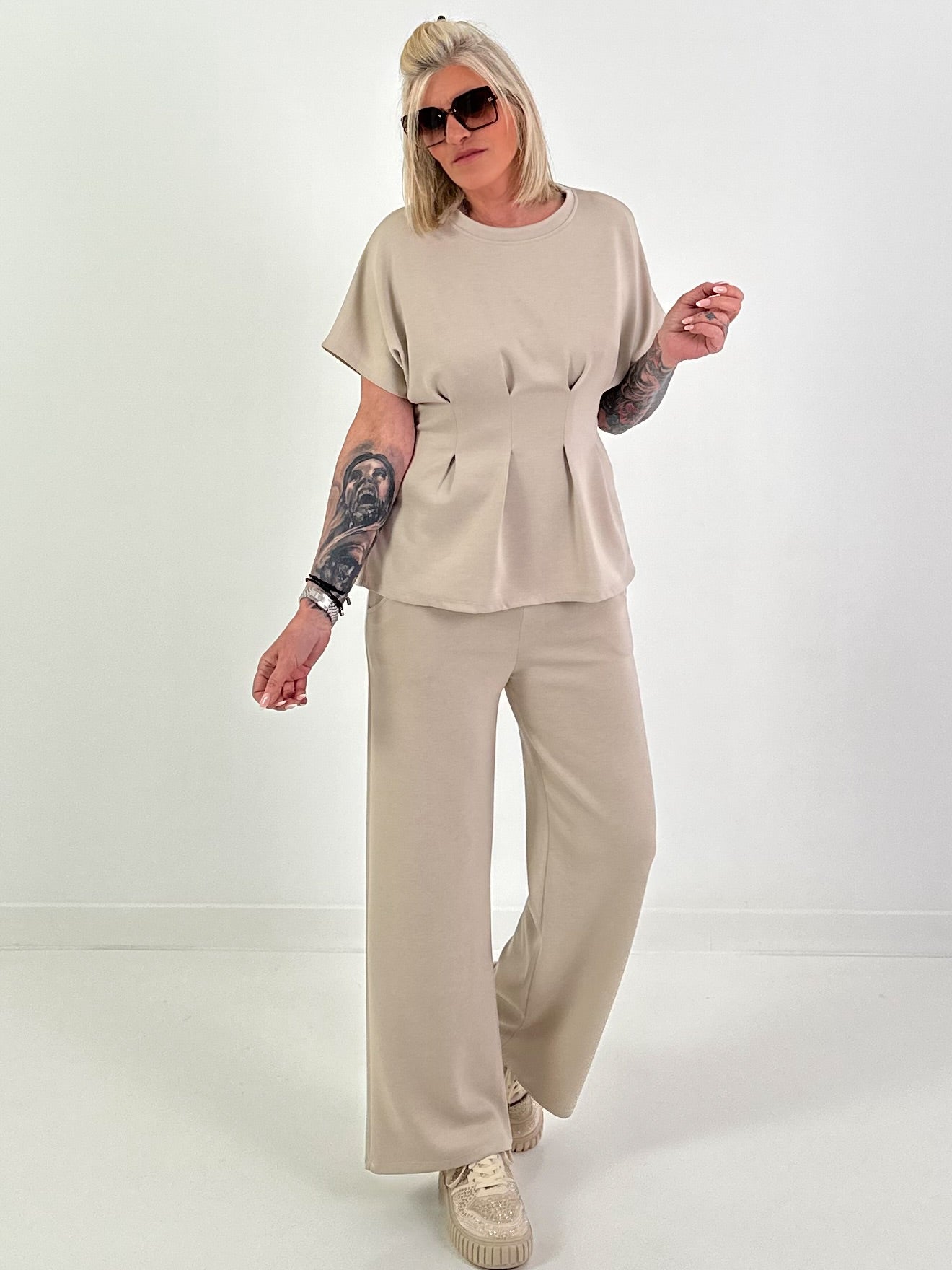 Two-piece suit - beige