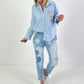 Blouse model "Signature Charm" - light blue