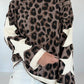 Sweatshirt mit All Over Leo-Print und trendigen Sternelementen - taupe
