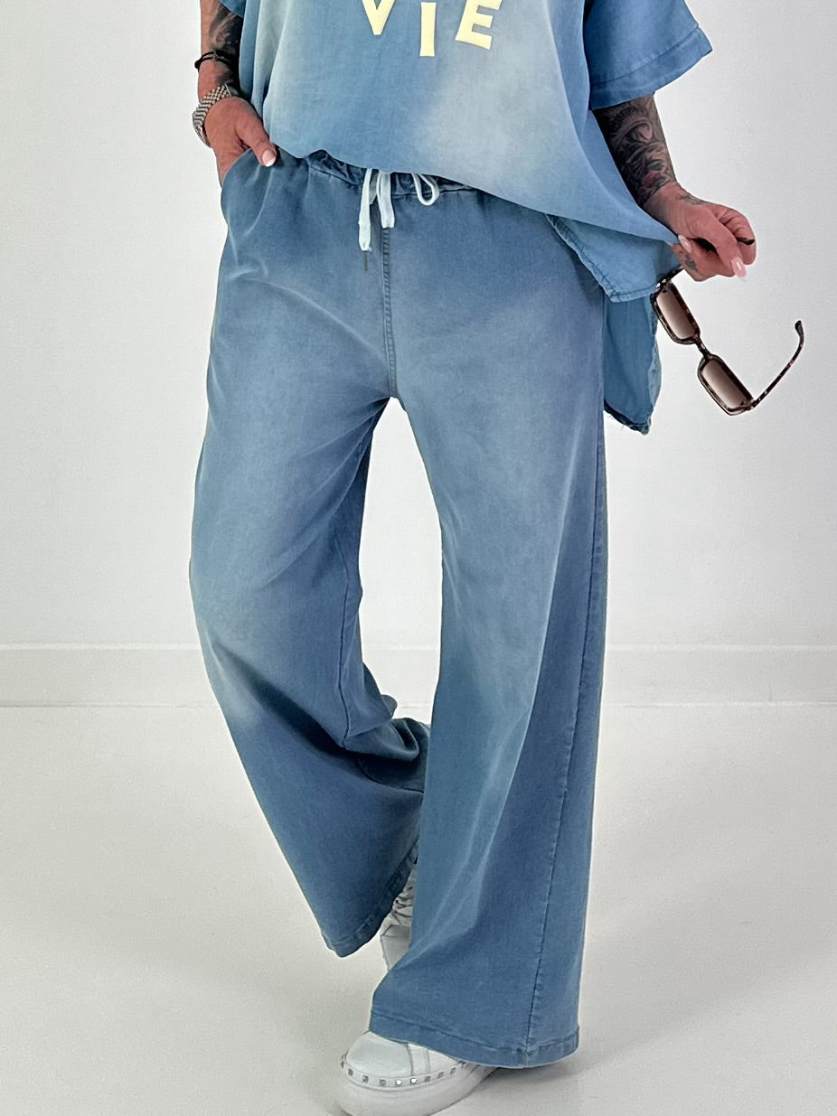 Wide leg jeans - blue