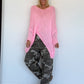 Soft Oversized Chunky Knit Sweater - Pink