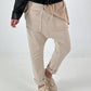 Sweatshirt Baggy mit aufgesetzten Taschen - beige