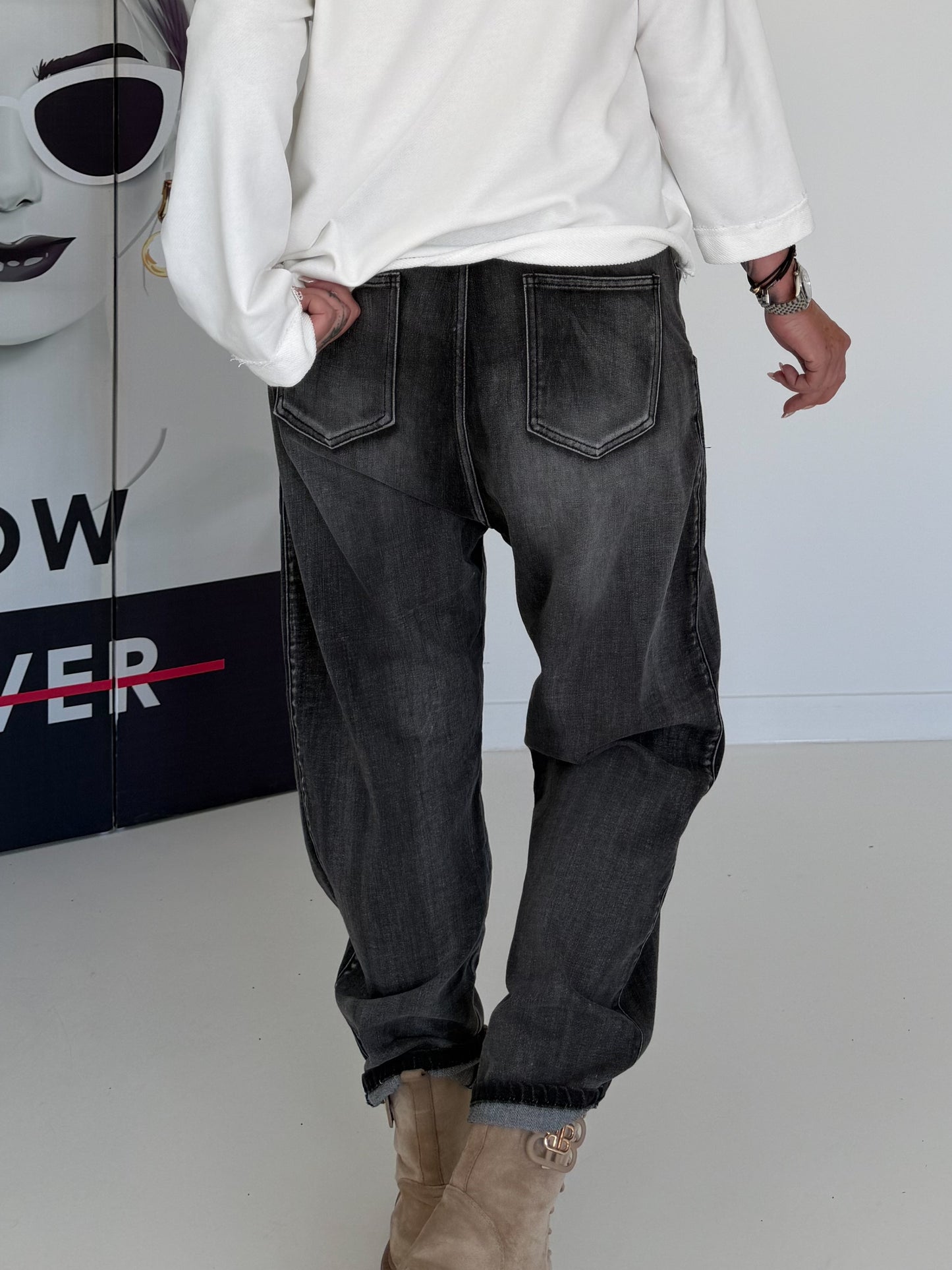 Baggy Jeans - used grey
