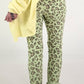 Hose mit Leo-Muster - grün