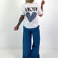 T-Shirt Amour Leo - white-light blue