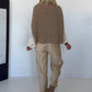 Kuscheliger Grobstrick-Pullunder - camel