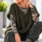 Fluffy turtleneck - olive