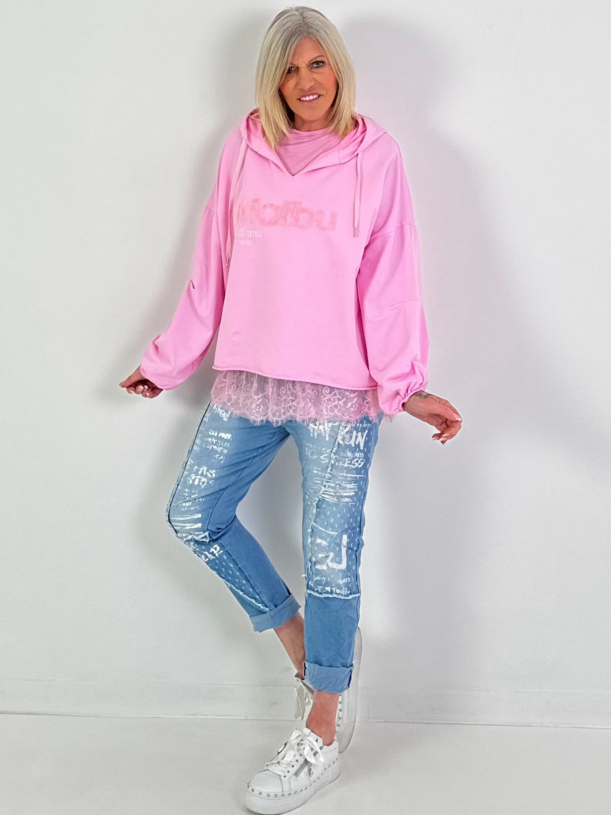 Hoodie Malibu - rosa