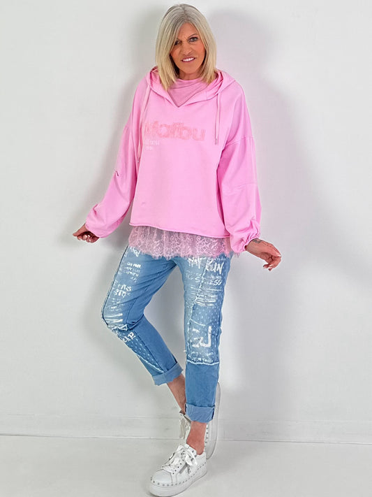 Hoodie Malibu - rosa