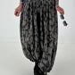 Leichte Pumphose mit stylischem Print  - anthrazit - mehrfarbig