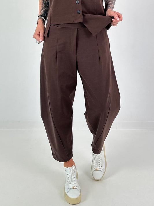 Balloon Trousers - chocolate