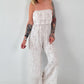 Romantischer Sommer Overall - beige