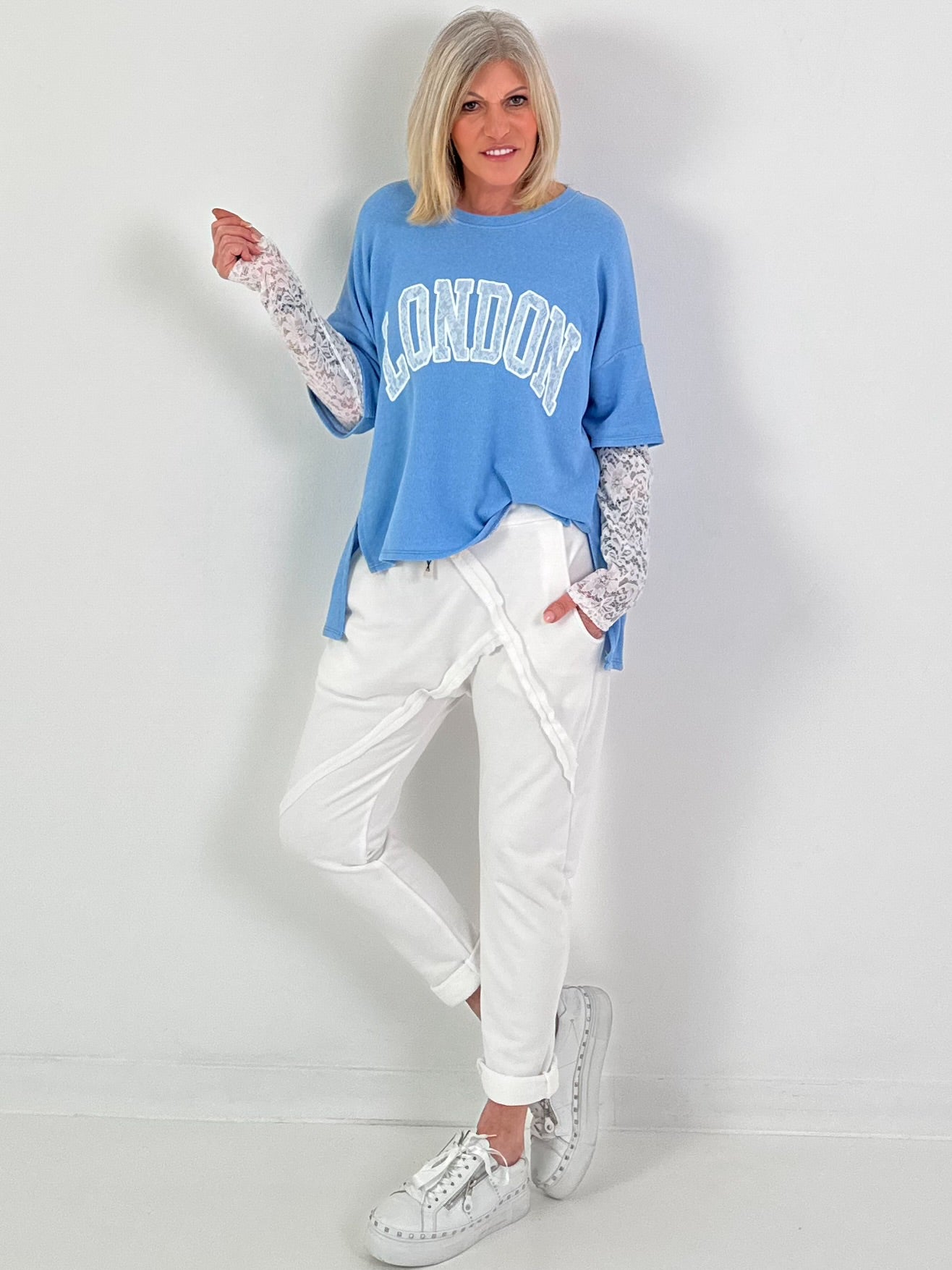 Sweater London - hellblau