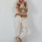 Grobstrickpullover mit Farbverlauf - beige-mehrfarbig