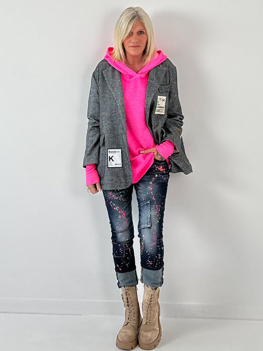 Blazer "Modell "Retro Reframe" - anthrazit