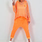 Oversized Netz Hoodie Soho - neonorange