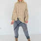 Sweat Baggy mit Strassapplikation - grau