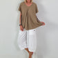 Light Textured T-Shirt - Taupe