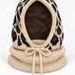 Knitted Balaclava - taupe-leopard-multicolored