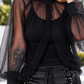 Sheer Sleeve - schwarz